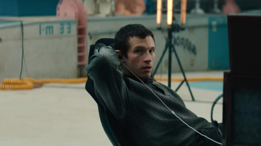 Still of Callum Turner in new series Neuromancer