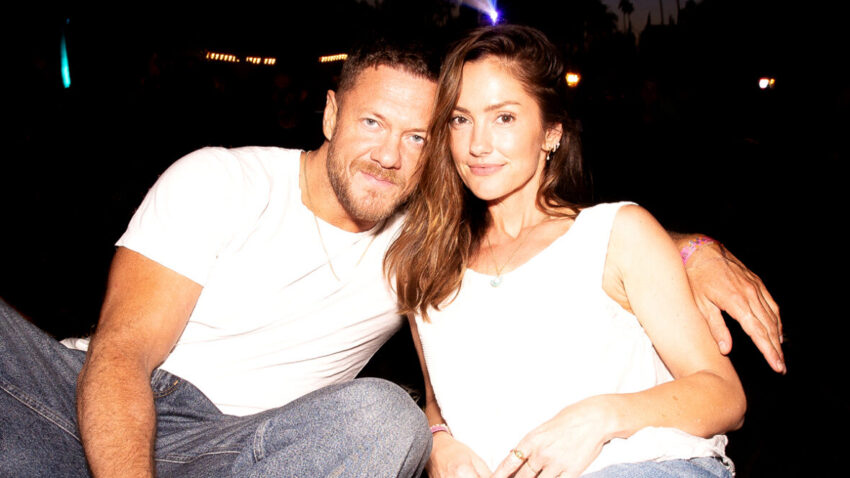 Minka Kelly and Dan Reynolds attend Cinespia