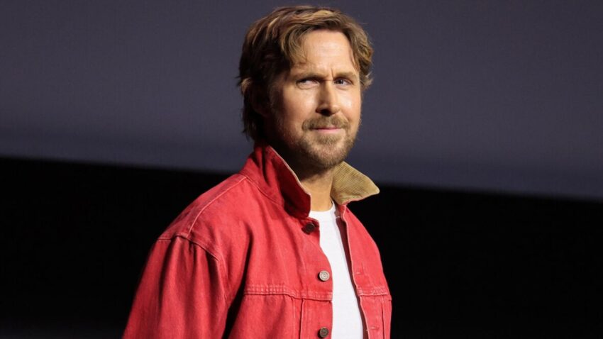 Ryan Gosling appears on stage during Marvel