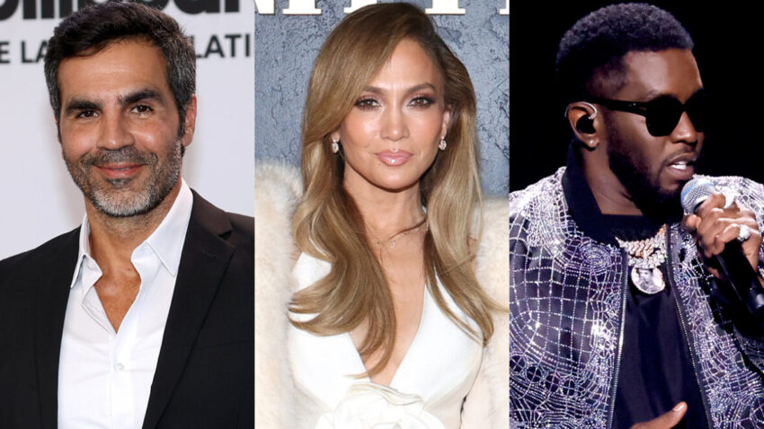 Ojani Noa, Jennifer Lopez, and Diddy in a composite photo