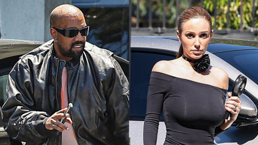 Kanye West visits Bianca Censori at photo shoot
