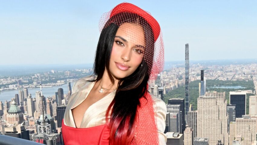 Kylie Cantrall poses for a photo at the Empire State Building