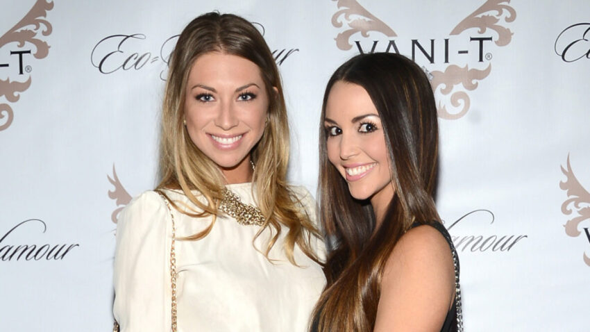 Stassi Schroeder and Scheana Shay pose for a photo at an event in 2013