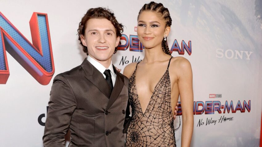 Tom Holland and Zendaya attend Sony Pictures
