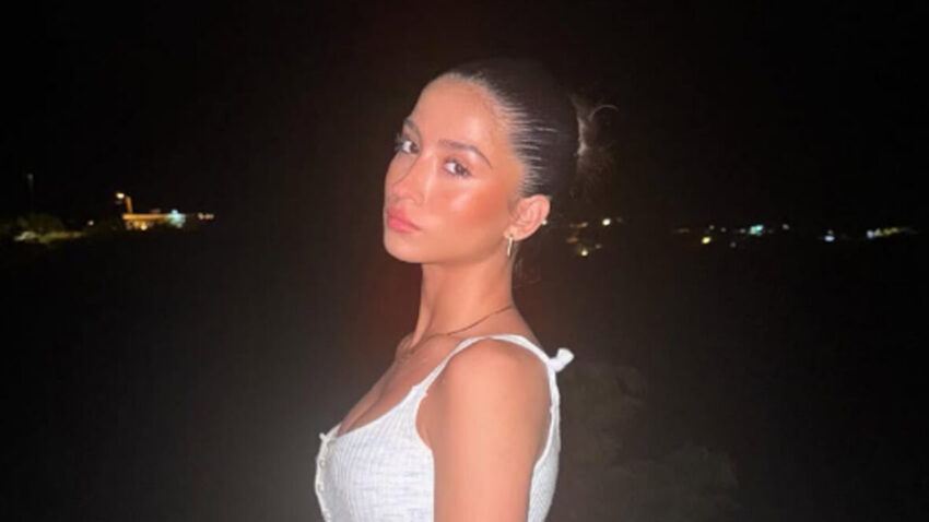 Victoria Zardoya Posing in White on Instagram
